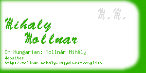 mihaly mollnar business card